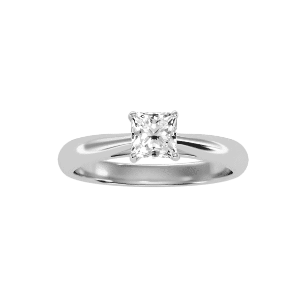 SCGSP-021 Princess Cut Tapered Solitaire Engagement Ring