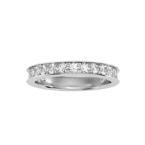 Round Cut 3/4 Channel-Set Women's Diamond Wedding Ring