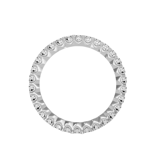 Round Cut Pave-Set Women's Eternity Wedding Ring