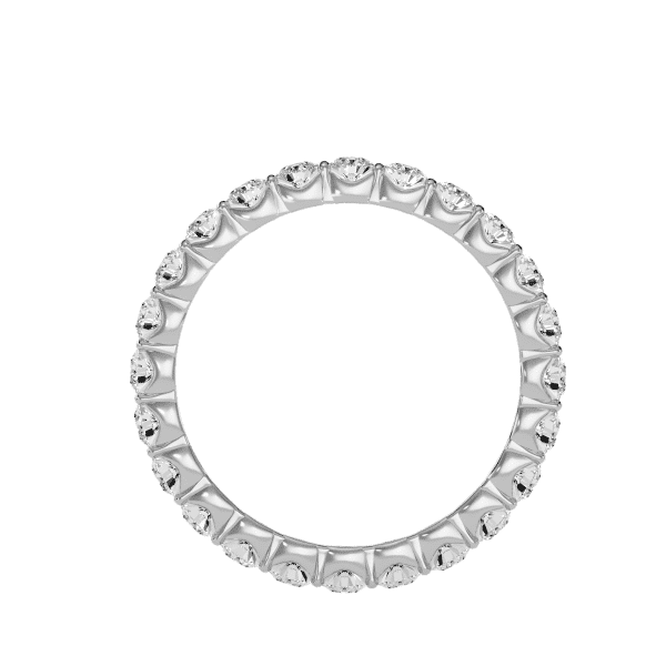 Round Cut Diamond Bar-Set Women's Eternity Wedding Ring