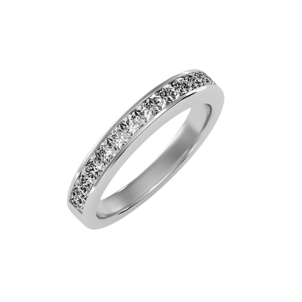 Princess Cut Channel-Set Women's Diamond Wedding Ring