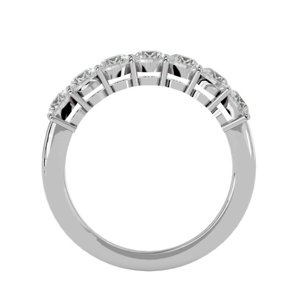 Round Cut 1/3 Way Shared-Claw Women's Diamond Wedding Ring
