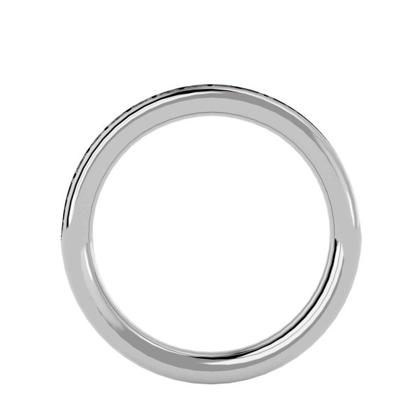 Round Cut Classic Channel Pinpoint-Set Women's Diamond Wedding Ring