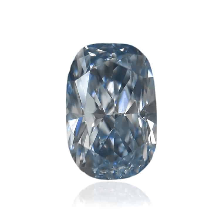0.55 ct. Blue Color IF Clarity  Cut Cushion Diamond